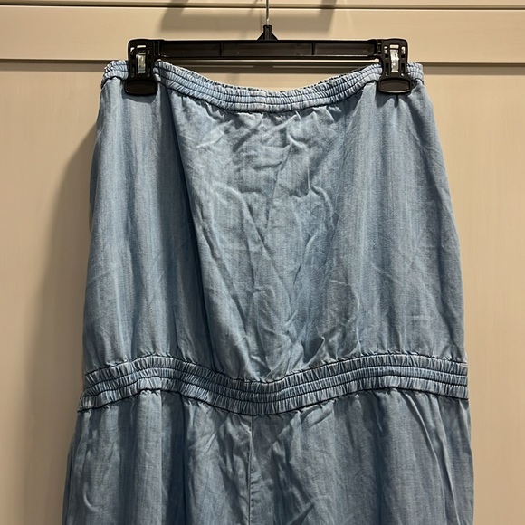 EUC Talulah of Aritzia chambray blue 10% lyocell jogger style jumpsuit - Picture 8 of 12